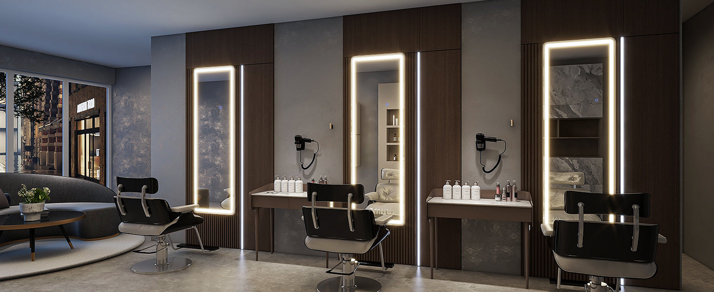 63"x20" Full Length Mirror with Lights,LED Mirror