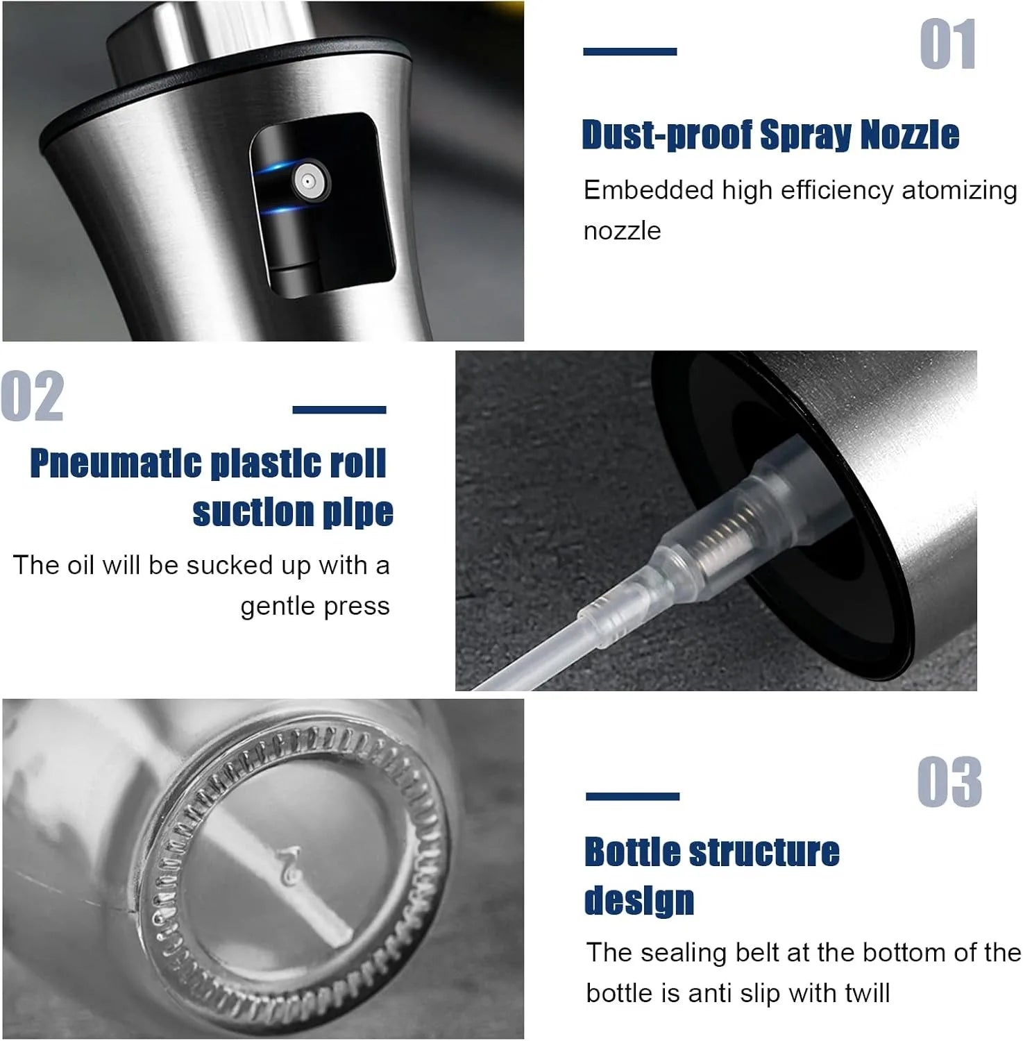 Make it Easy Oil Sprayer For Cooking 200ML Olive Oil Fine Mist Spray Bottle  2 styles