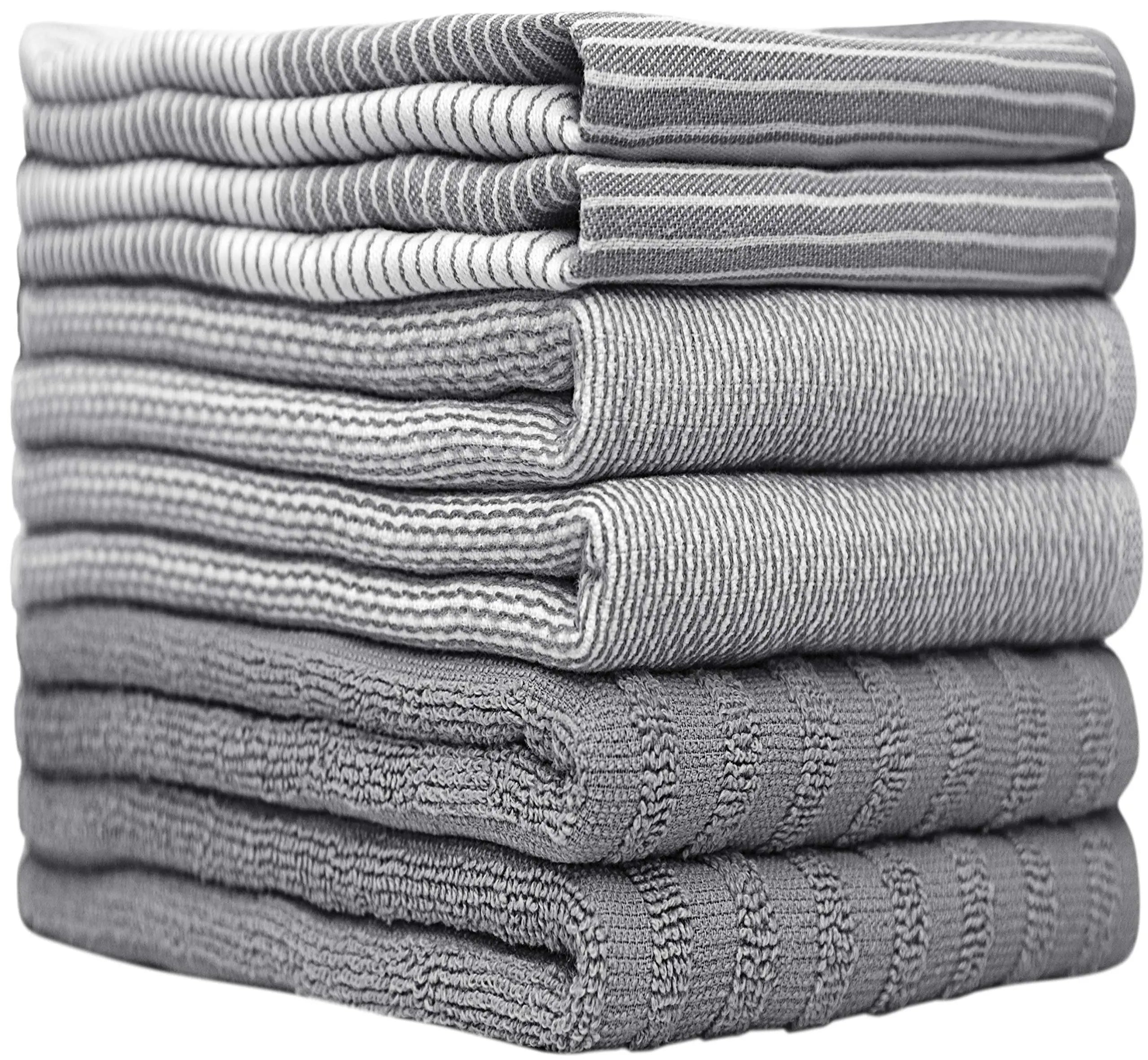 Premium Kitchen Towels (20”x 28”, 6 Pack) | Large Cotton
