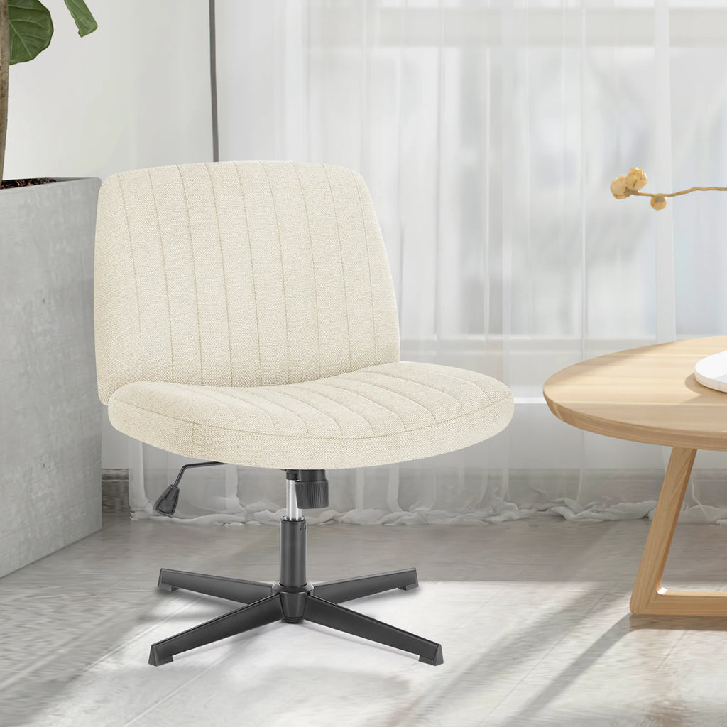 Durable Wide Seat and Cross Legged Office Chair