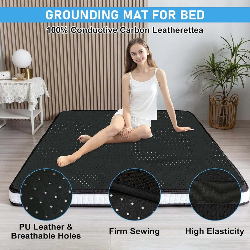 Connect to Nature Grounding Sheet Combo, Grounding Mat, 100% Conductive Carbon Faux Leather