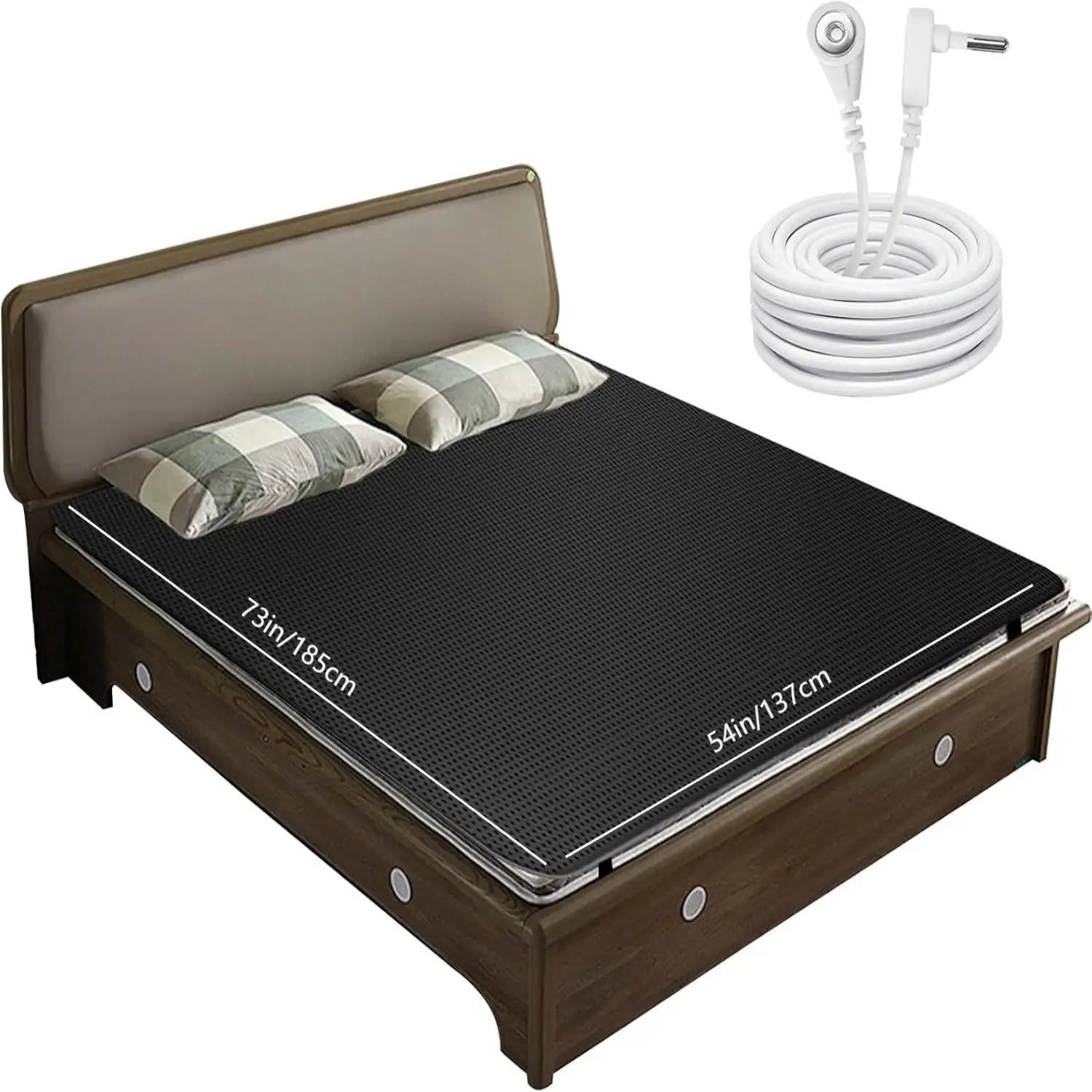 Connect to Nature Grounding Sheet Combo, Grounding Mat, 100% Conductive Carbon Faux Leather