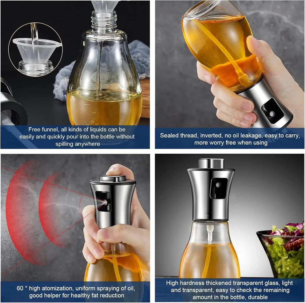 Make it Easy Oil Sprayer For Cooking 200ML Olive Oil Fine Mist Spray Bottle  2 styles