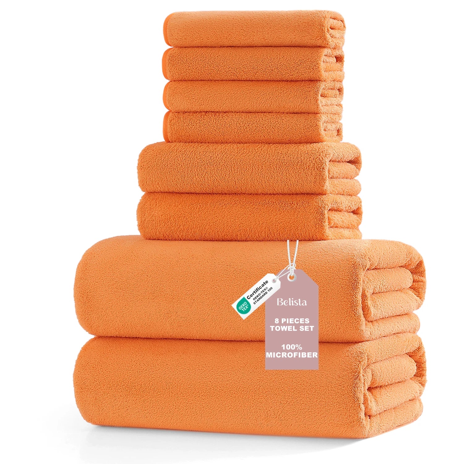 8Pcs Oversized Bath Towel Set   Assorted Colors