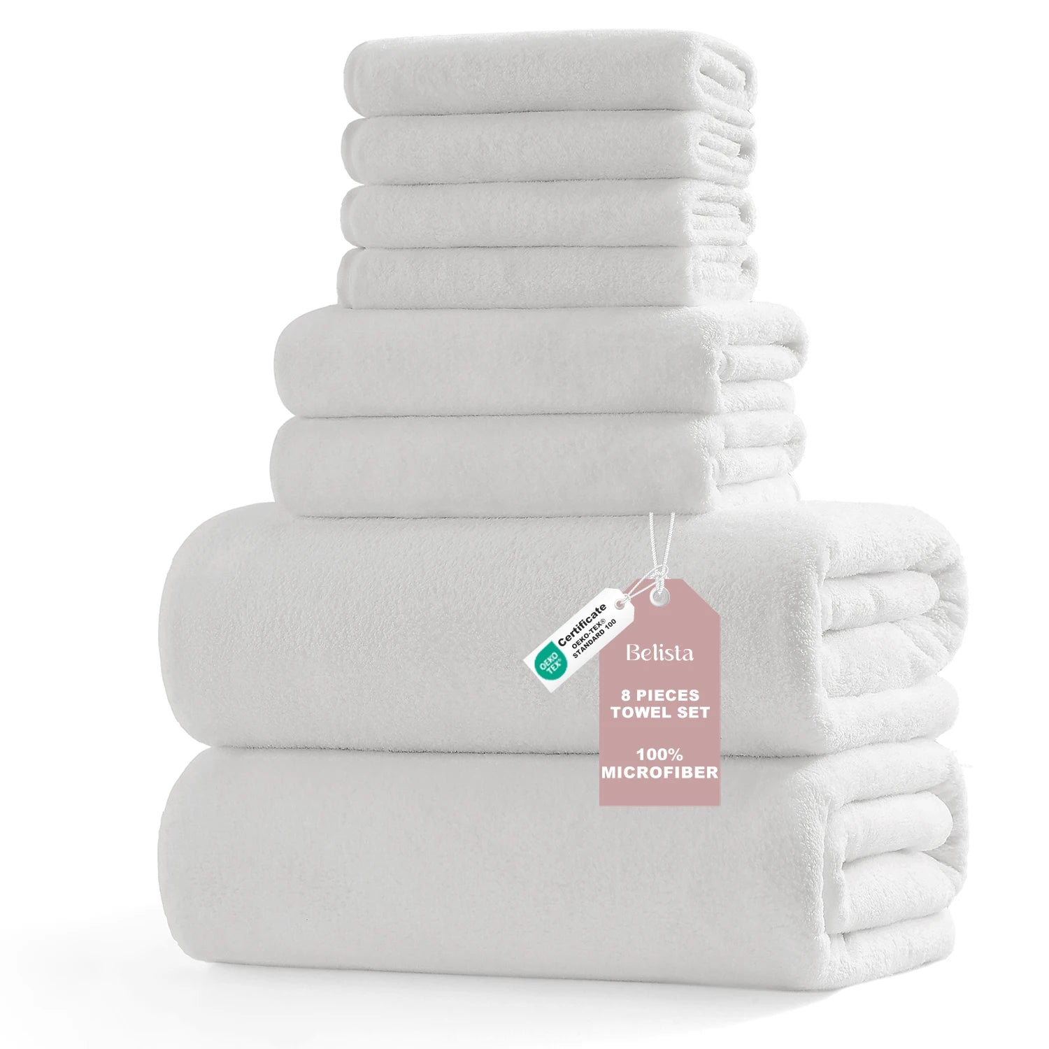 8Pcs Oversized Bath Towel Set   Assorted Colors