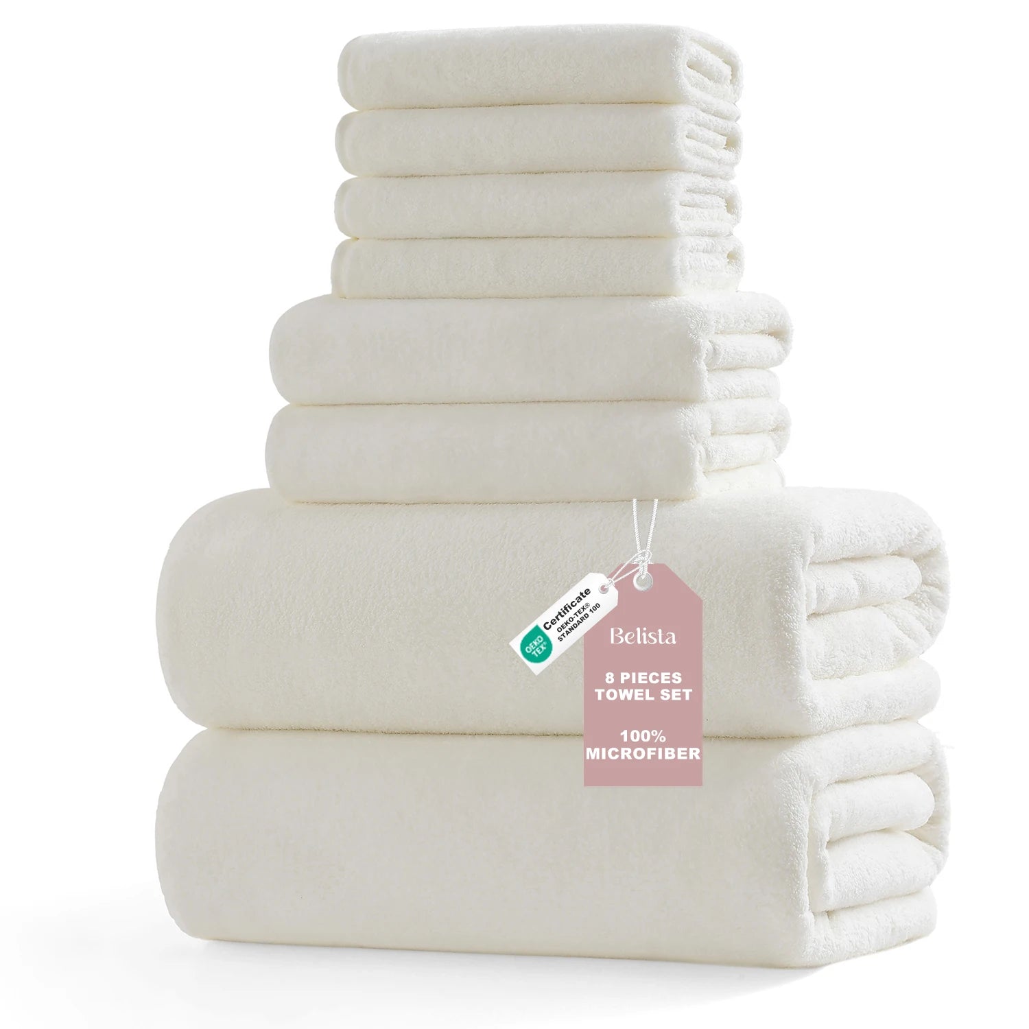 8Pcs Oversized Bath Towel Set   Assorted Colors