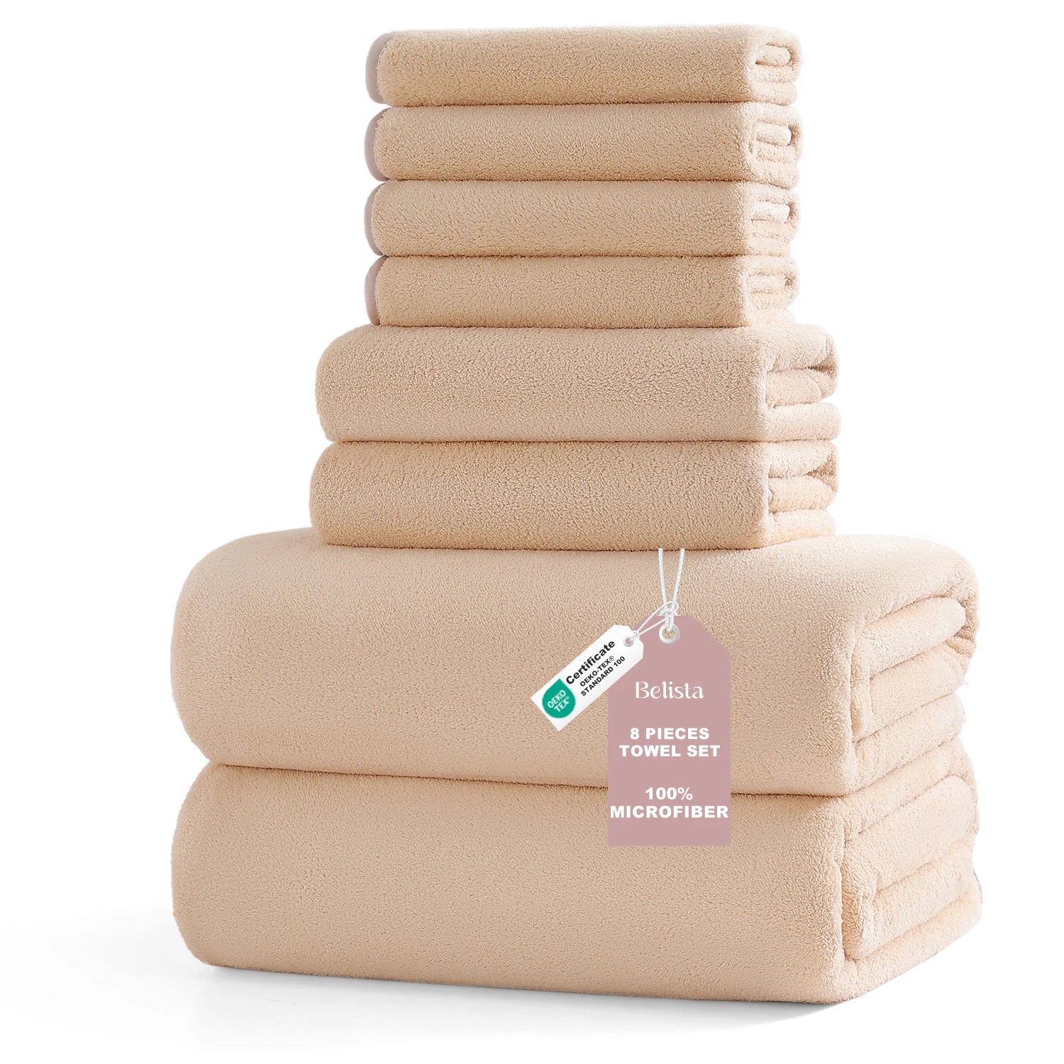 8Pcs Oversized Bath Towel Set   Assorted Colors