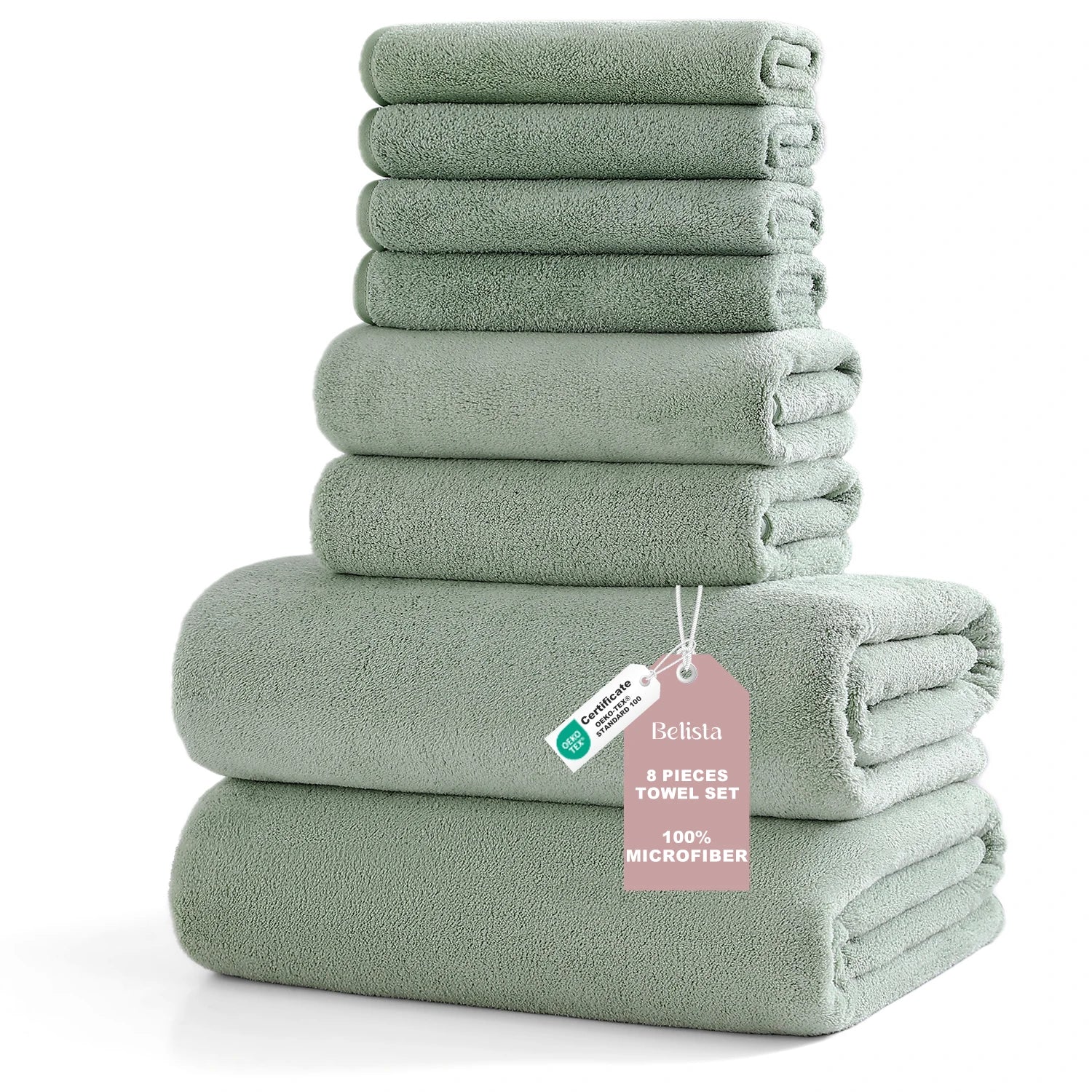 8Pcs Oversized Bath Towel Set   Assorted Colors