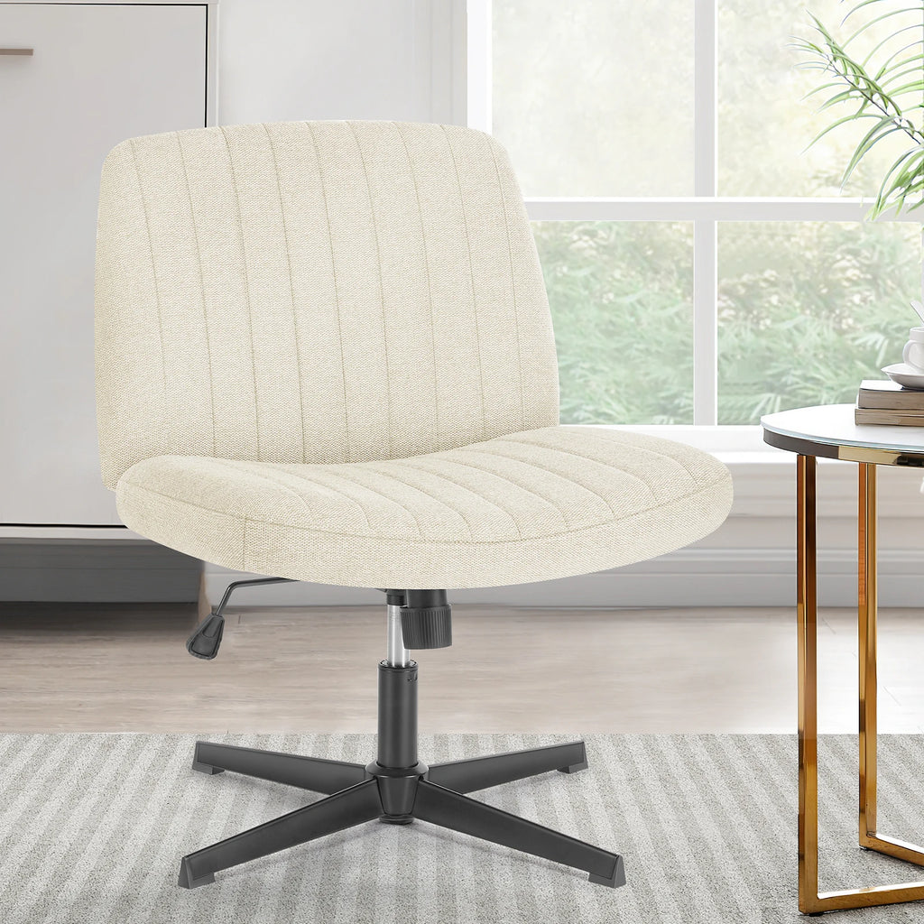 Durable Wide Seat and Cross Legged Office Chair