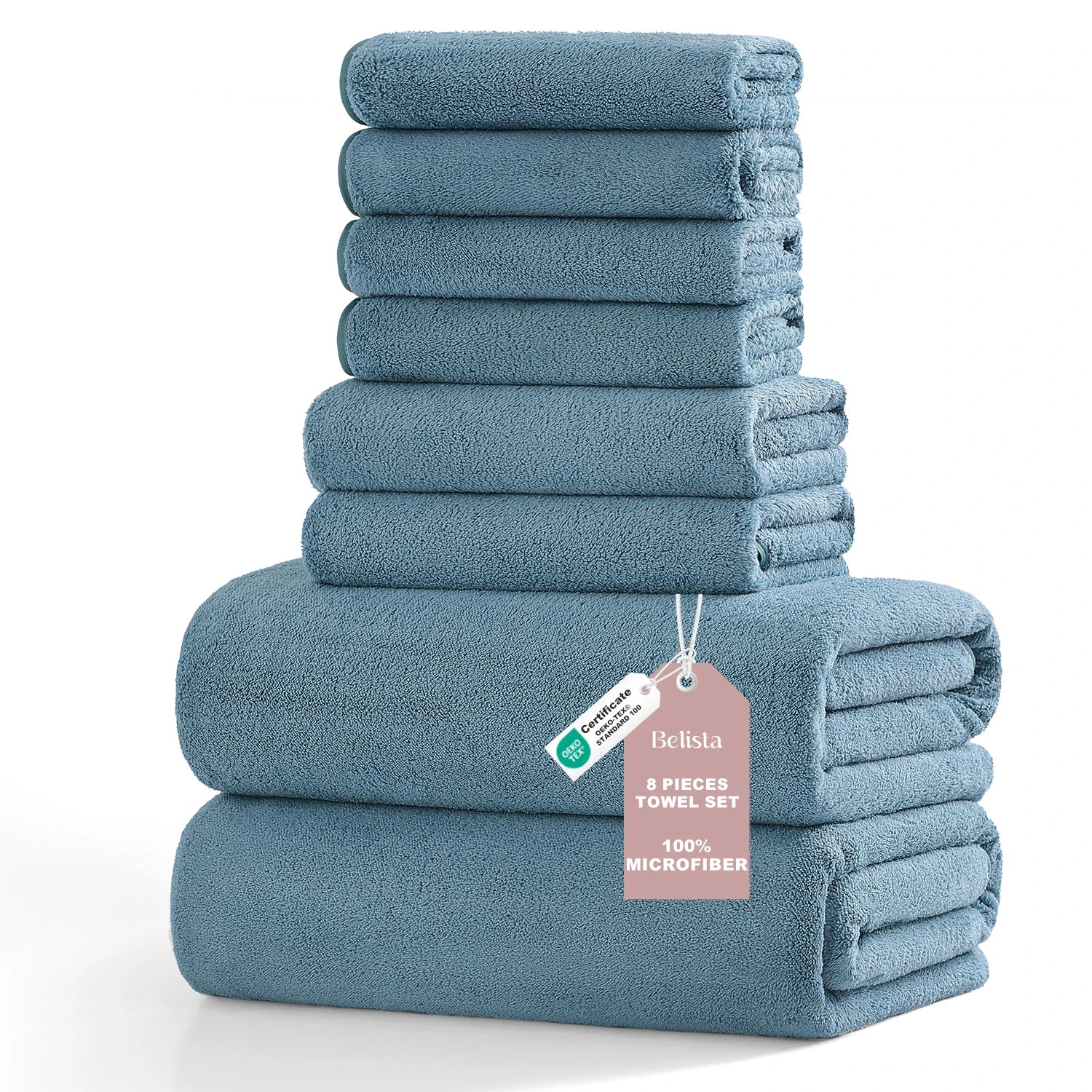 8Pcs Oversized Bath Towel Set   Assorted Colors
