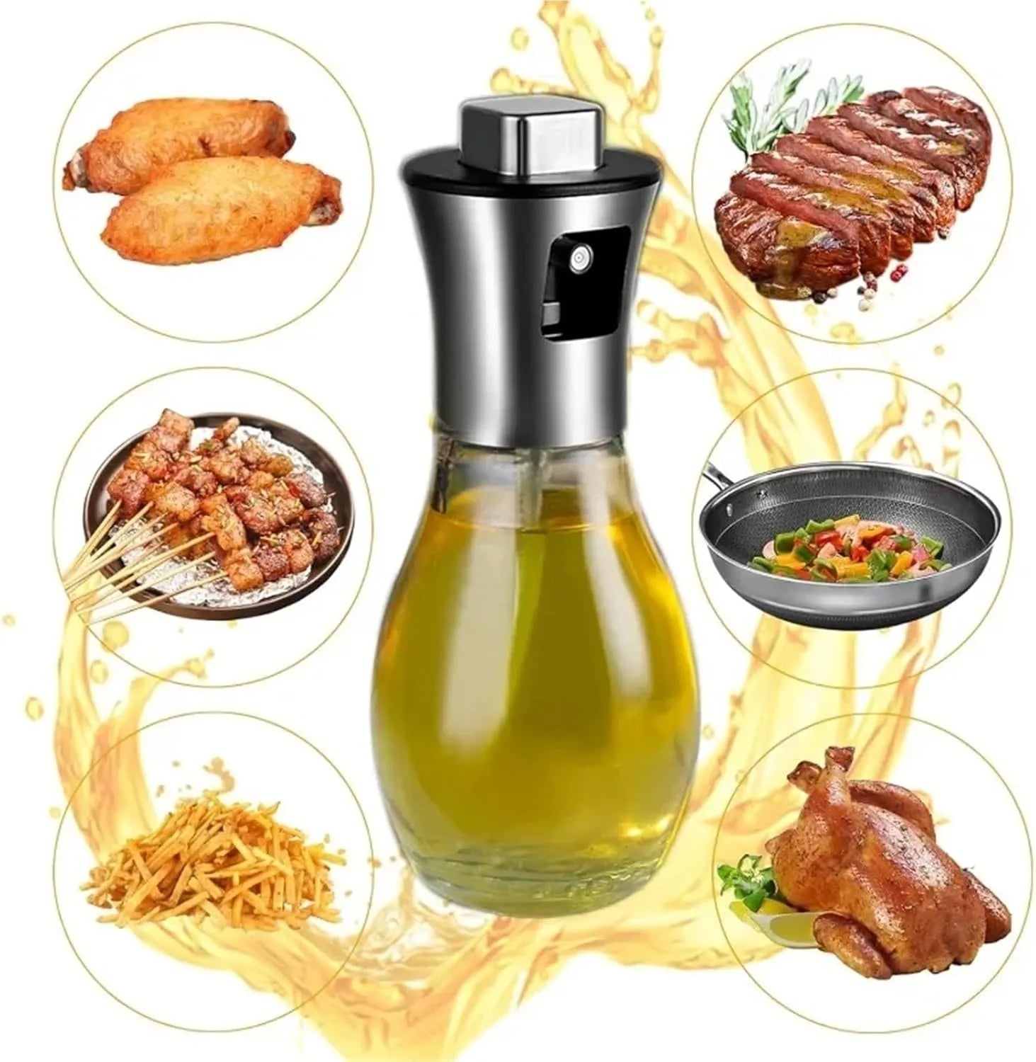 Make it Easy Oil Sprayer For Cooking 200ML Olive Oil Fine Mist Spray Bottle  2 styles