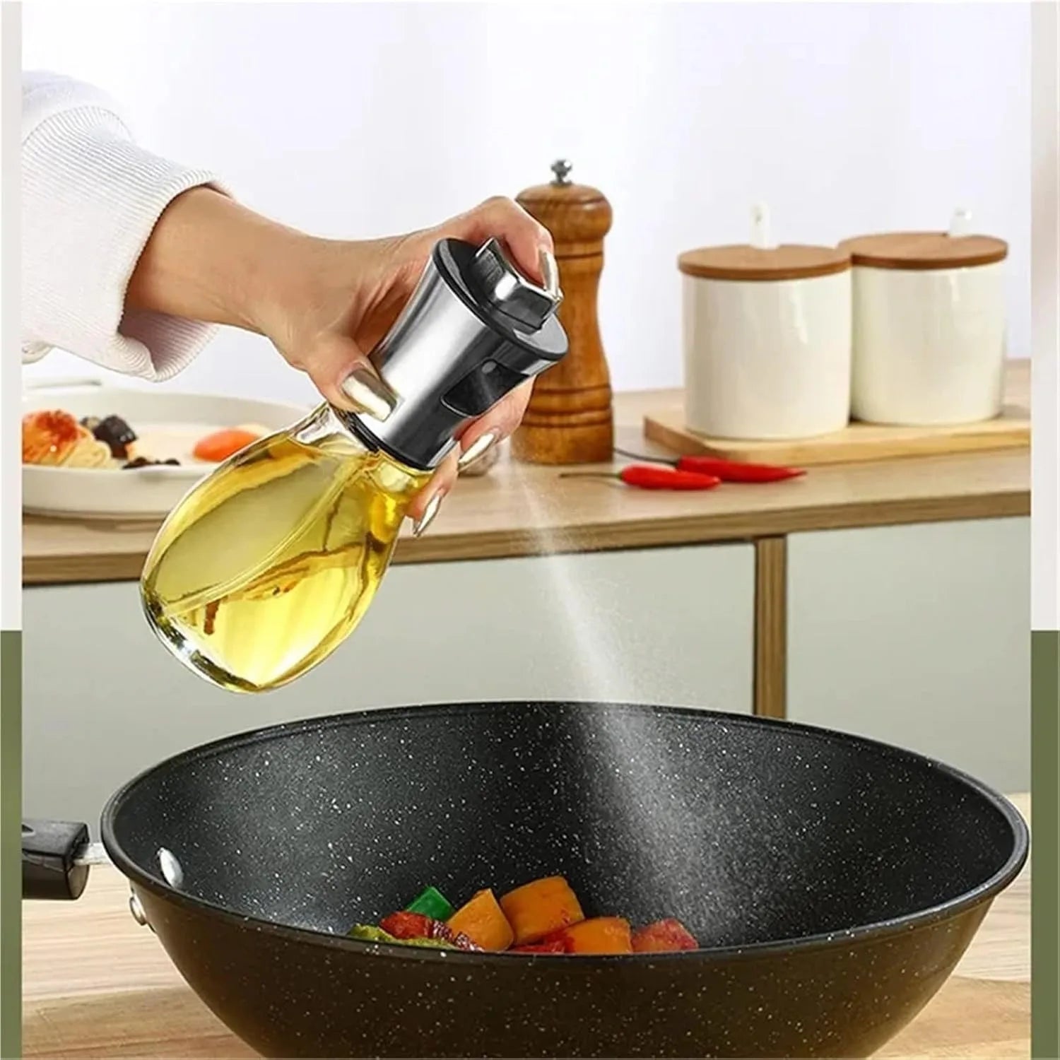 Make it Easy Oil Sprayer For Cooking 200ML Olive Oil Fine Mist Spray Bottle  2 styles