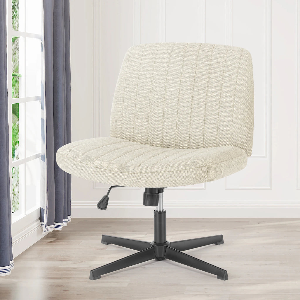 Durable Wide Seat and Cross Legged Office Chair