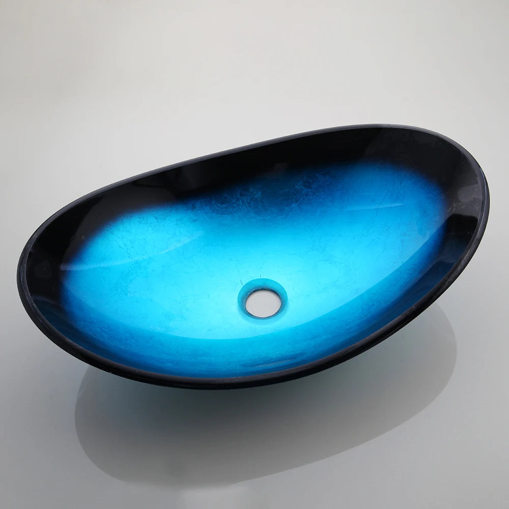 Bathroom Sink Countertop Basin Bowl with Faucet