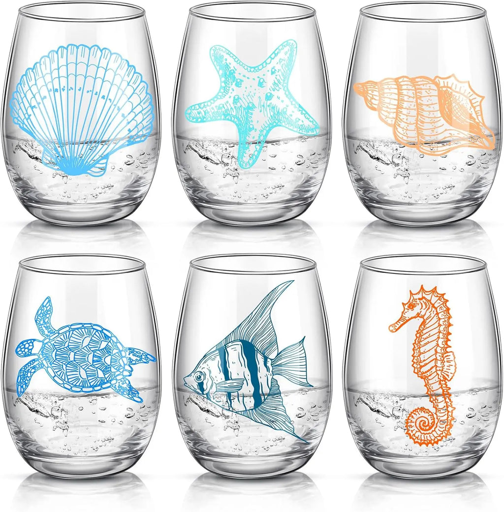 Ocean Stemless Wine Glasses