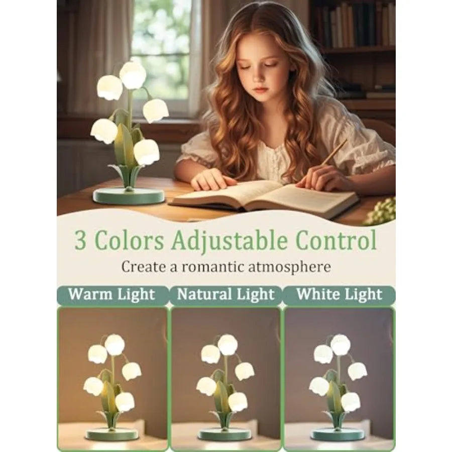 Lily of the Valley Flower Lamp for Home