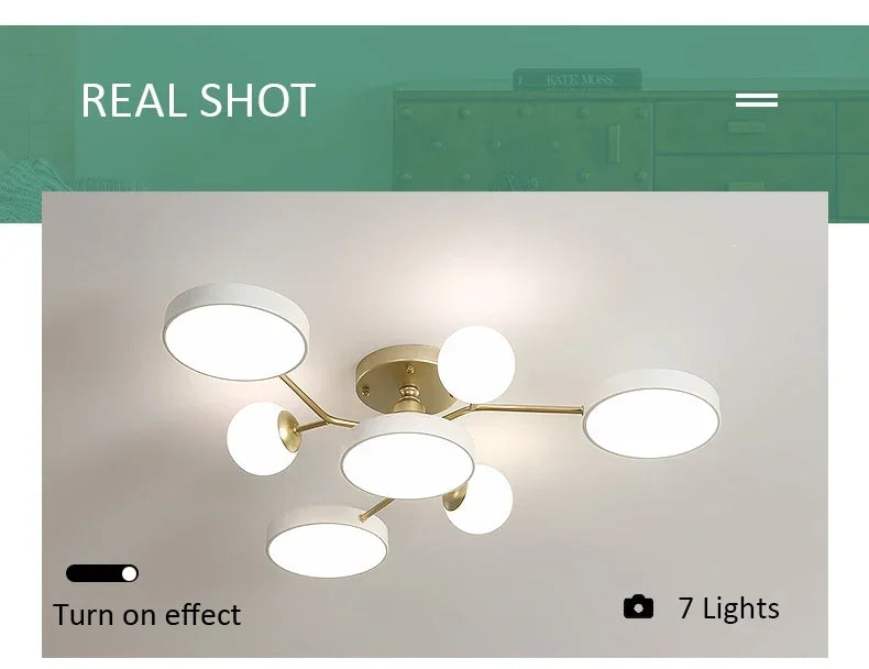Nordic Ceiling Light Glass Ball LED Chandelier