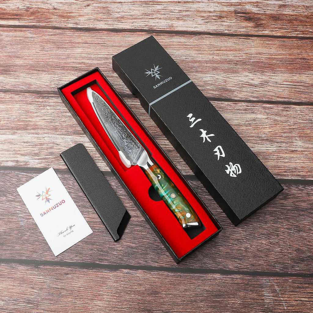 Elegant  2PCS Kitchen Knife Set - Ultra Sharp Damascus Steel  Beautiful Color Options
