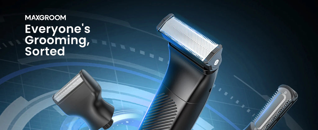 Super Gift 3 in 1 Men Bidirectional Body Hair Trimmer Electric Shaver