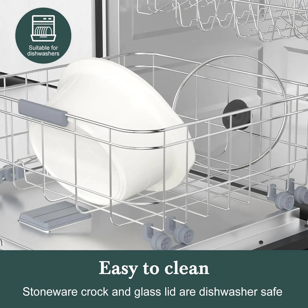 7-Quart Programmable Slow Cooker with Timer  - Serves 6+(White)