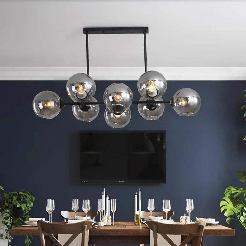 Grey Glass LED Pendant Lights  Chandeliers