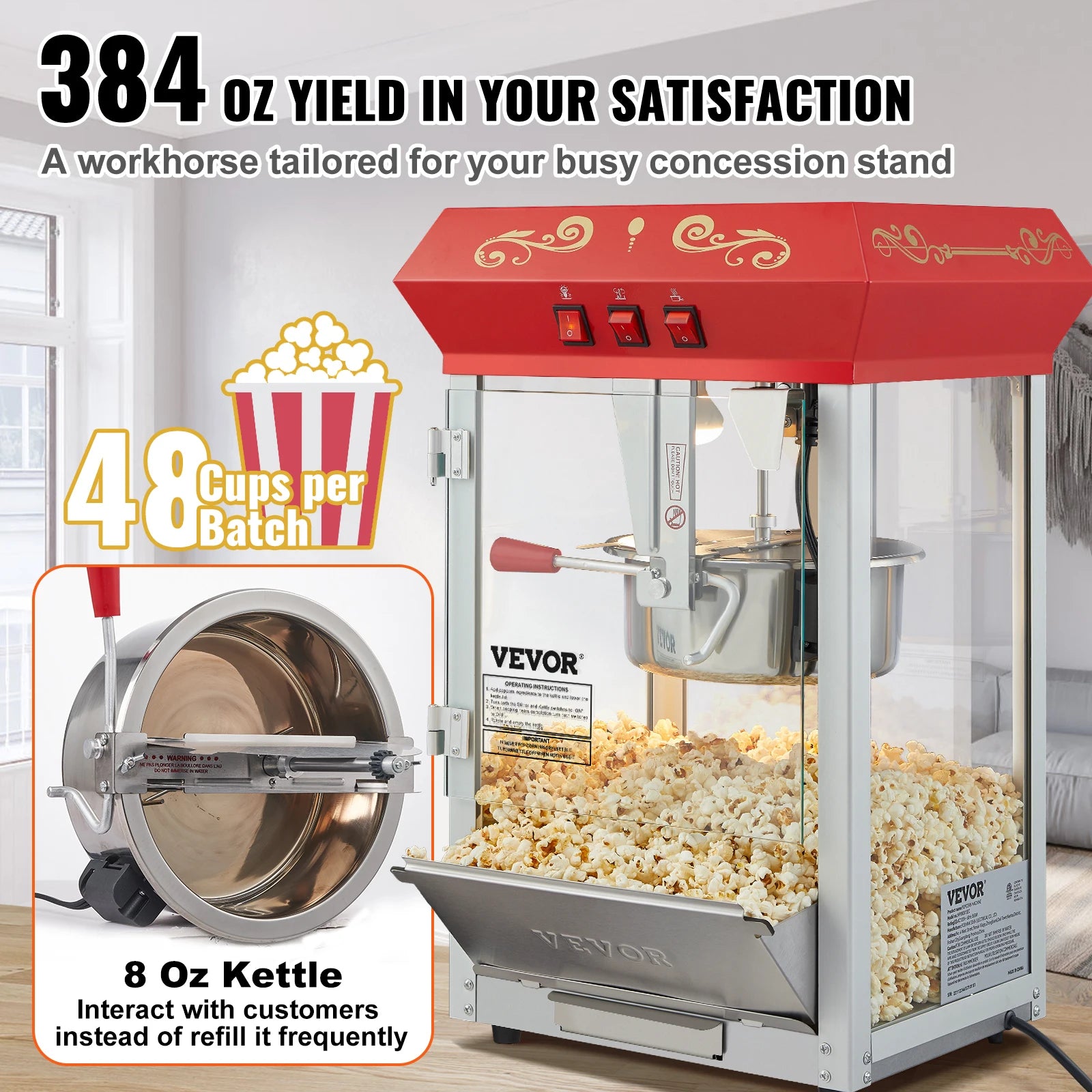 Pop Away!!! Electric Popcorn Maker Commercial 8/12Oz