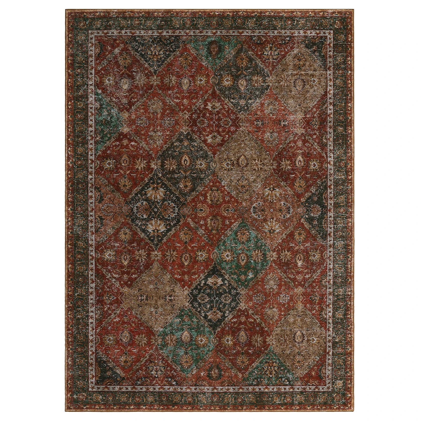 Rug for Living Room, Machine Washable, Non-Slip