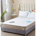 Elif Size Mattress Protector, Waterproof, Quilted Cover Pad Breathable, Vinyl ,See sizes, white