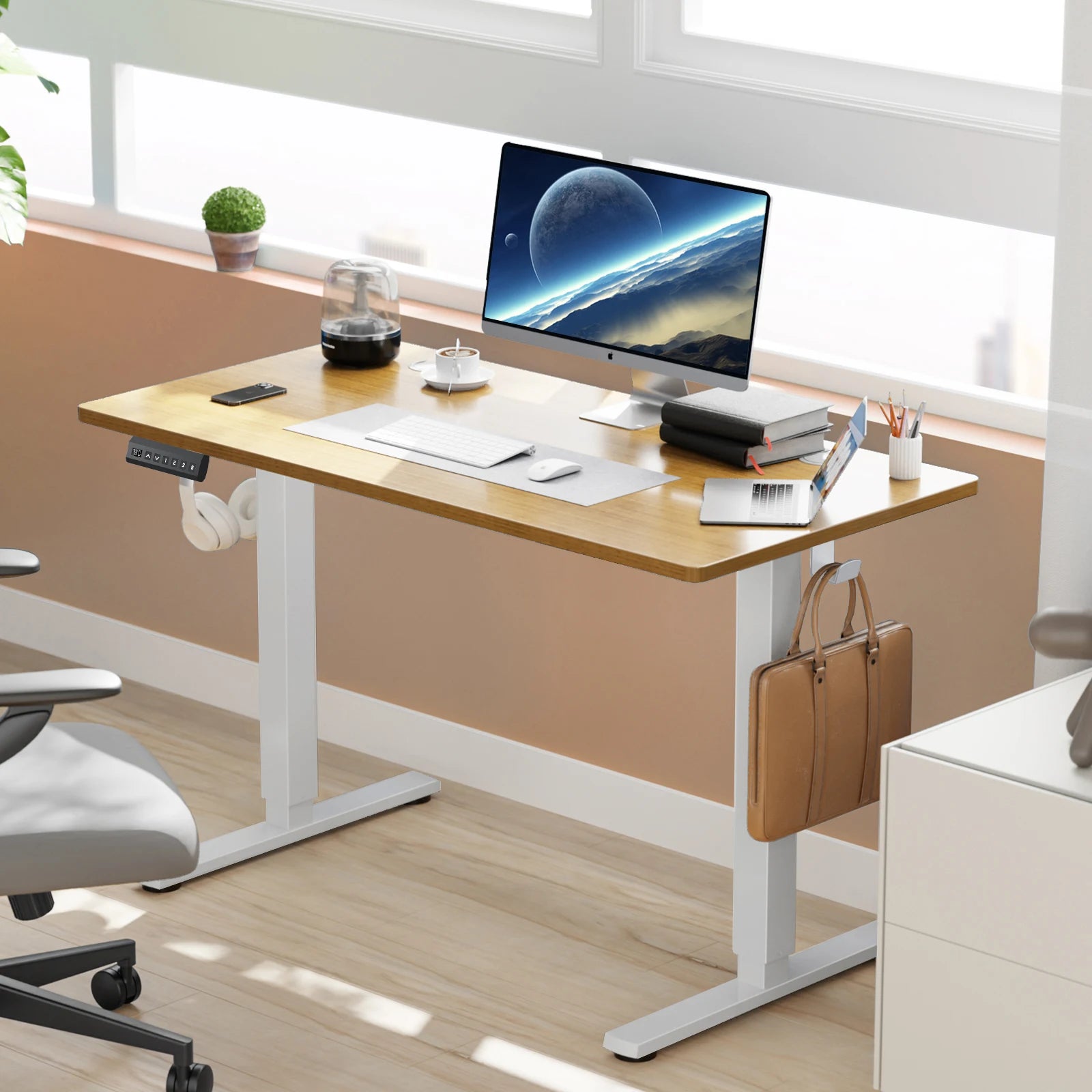 Electric Standing Desk Height Adjustable 40x24 Inch Computer Desk