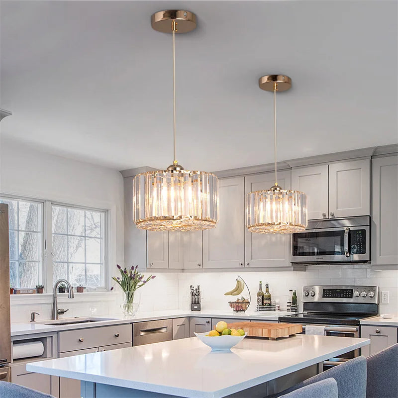 Modern Pendant  Light Luxury Chandelier Led Crystal Ceiling