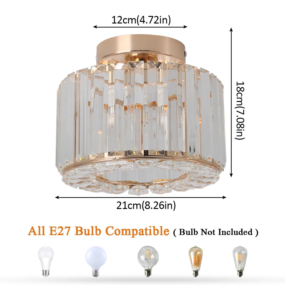 Modern Pendant  Light Luxury Chandelier Led Crystal Ceiling