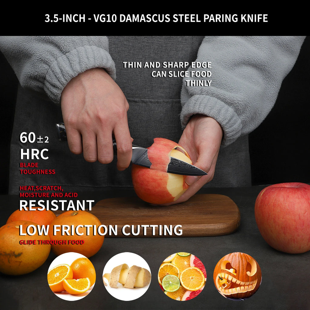Elegant  2PCS Kitchen Knife Set - Ultra Sharp Damascus Steel  Beautiful Color Options