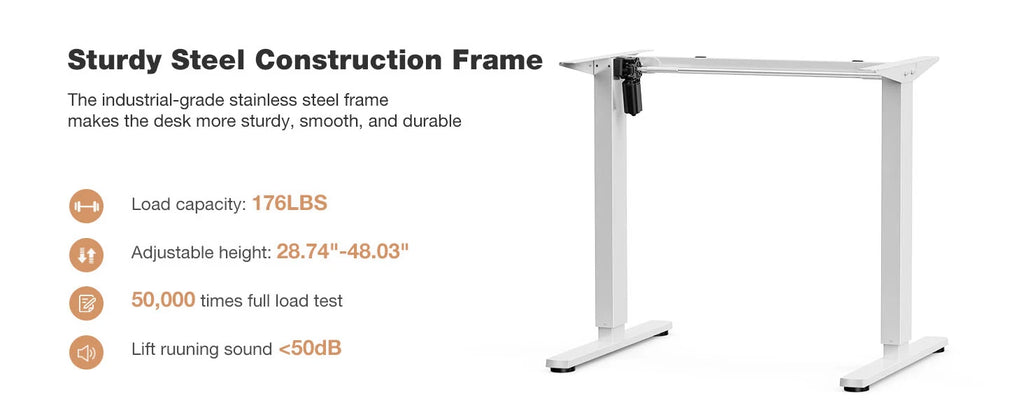 Electric Standing Desk Height Adjustable 40x24 Inch Computer Desk