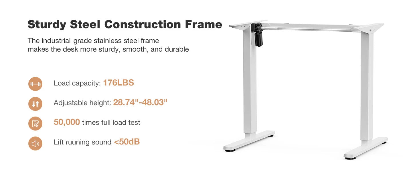 Electric Standing Desk Height Adjustable 40x24 Inch Computer Desk