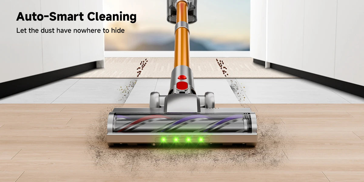 Powerful Cordless Vacuum Cleaner LED Display 45Mins Self Standing
