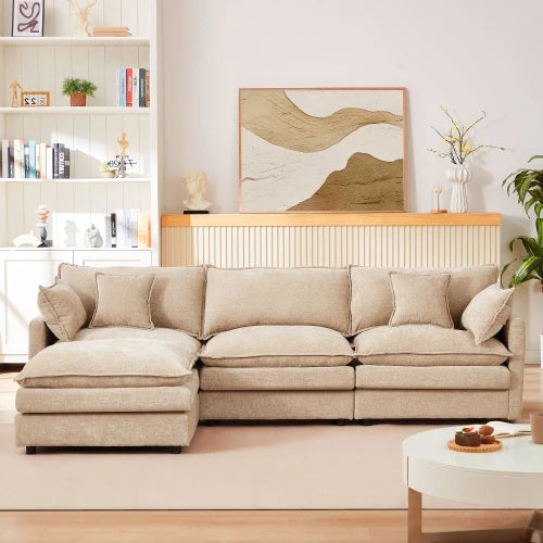 So Soft Cloud Sectional Sofa  3-Seater - 102" L Shaped Modular
