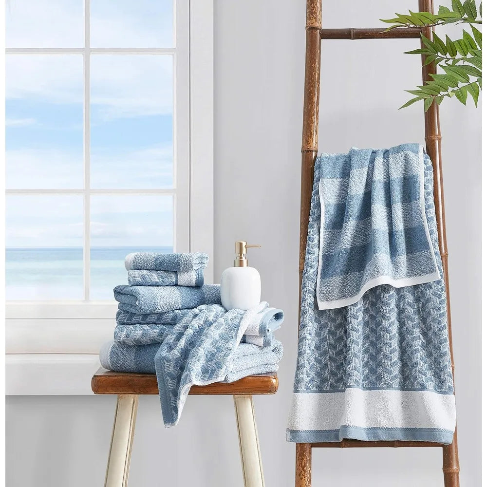 Bath Towels, 100% Soft & Absorbent Cotton& Quick Dry,