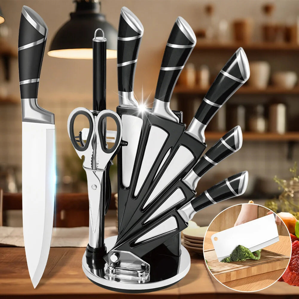 Fantastic Quality Stainless Steel Kitchen Knife Set Sharp