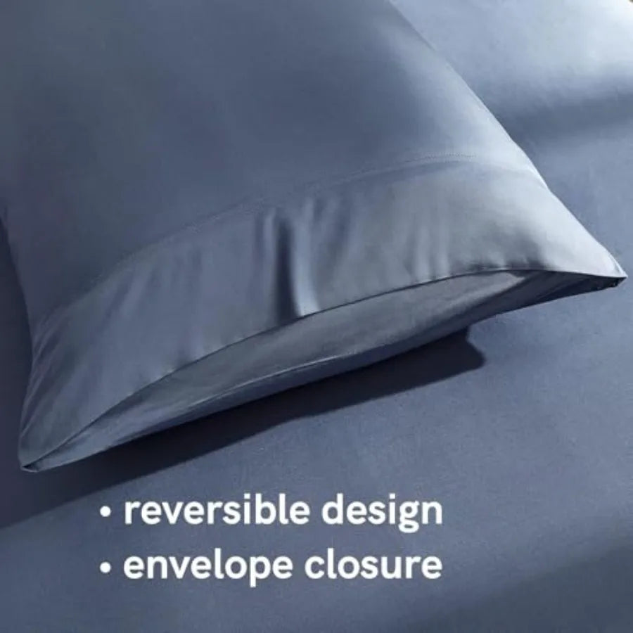 Deep Sleep with Cooling Bed Sheet King Set ,Bamboo, 2 Pillowcases and Flat Sheet ,assorted colors