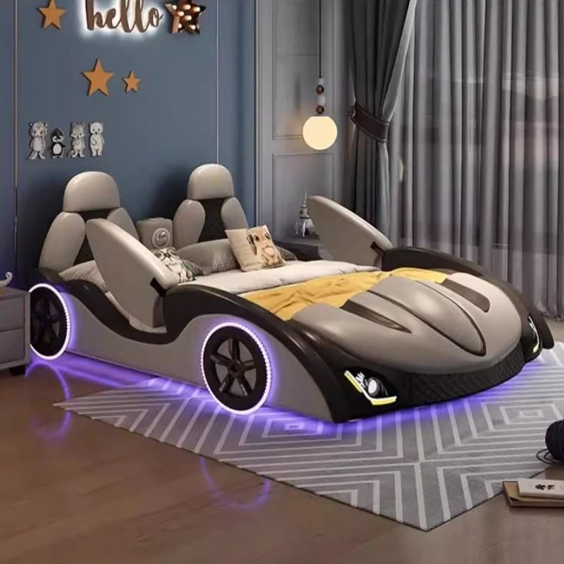WOW!!! With Lights and Sound System Kids Sports CAR bed bedroom furniture color options available