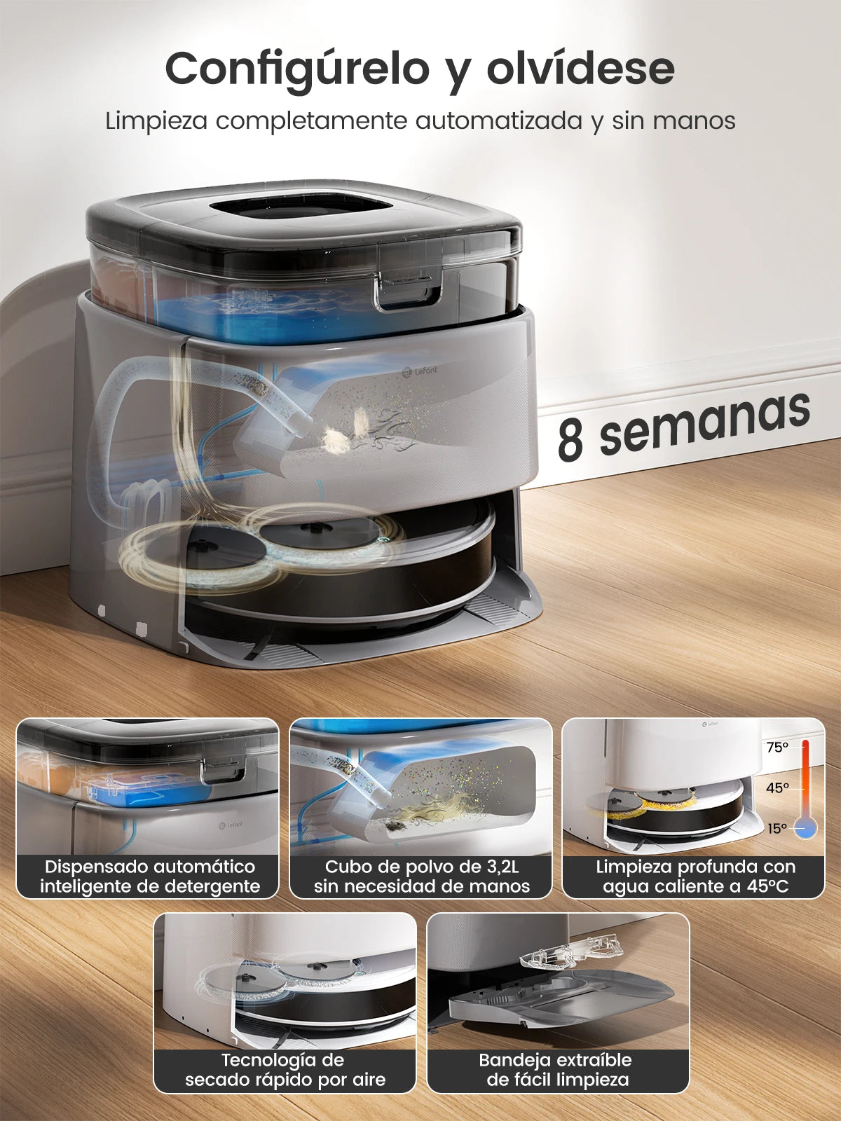 Lefant M3 Max Robot Vacuum, and Mop