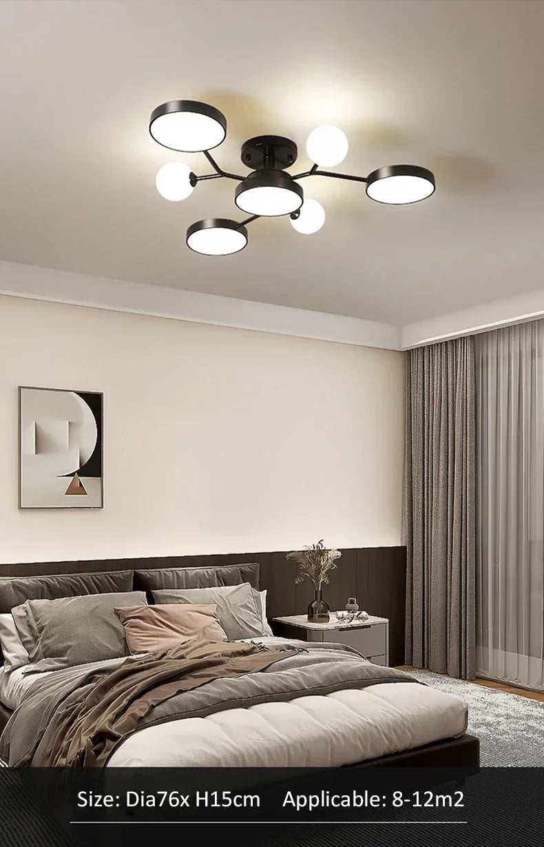 Nordic Ceiling Light Glass Ball LED Chandelier