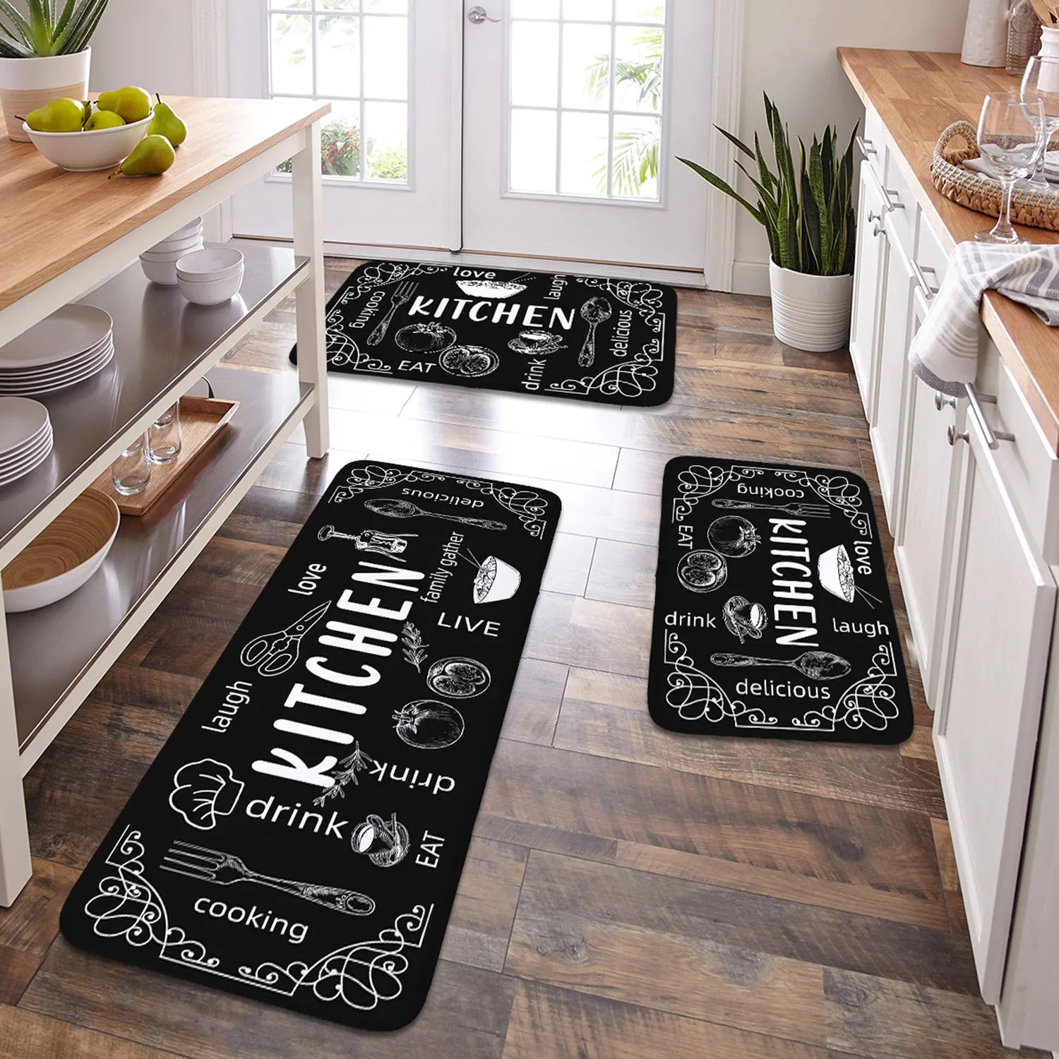 Cozy Kitchen carpet washable, non-slip, absorbent floor mat assorted sizes