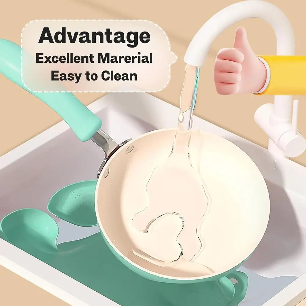 Children's Easy-to-Use Kitchen Tools for Beginner Cooking - Educational Green Set