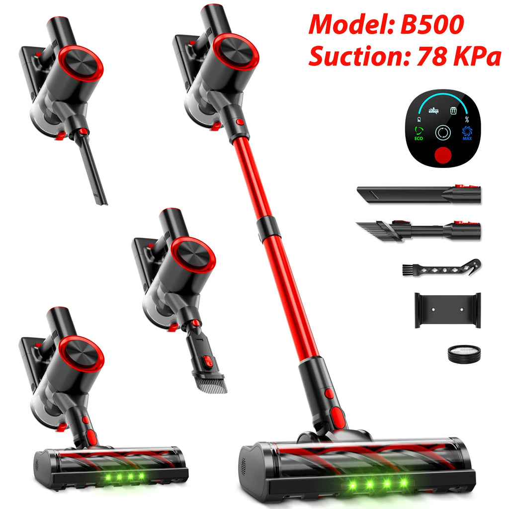 Powerful Cordless Vacuum Cleaner LED Display 45Mins Self Standing