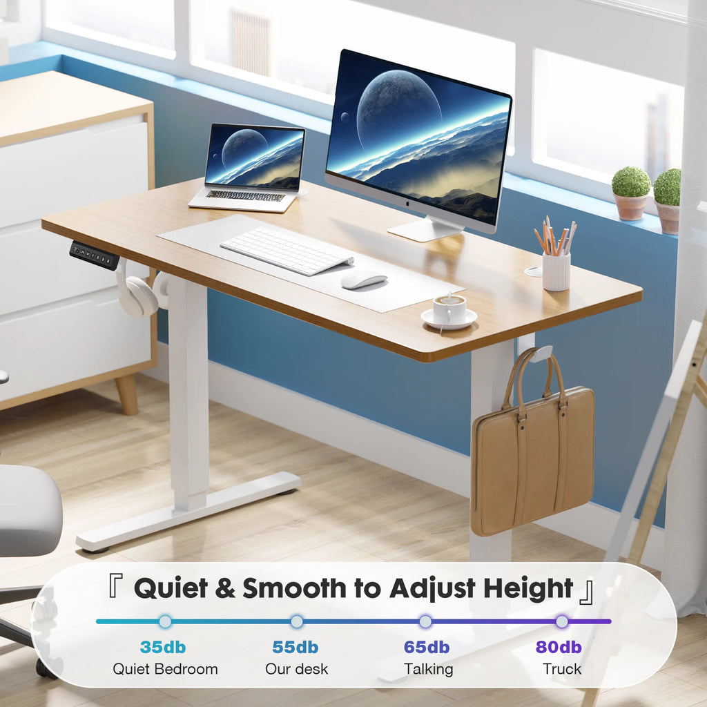 Electric Standing Desk Height Adjustable 40x24 Inch Computer Desk