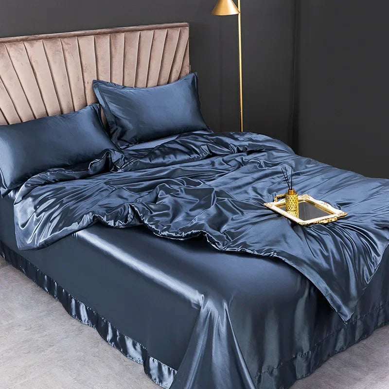 100% Pure Silk Bedding Sets High End Quilt Bed Cover Set Duvet Cover