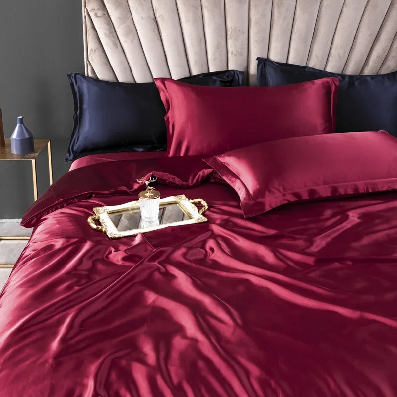 100% Pure Silk Bedding Sets High End Quilt Bed Cover Set Duvet Cover