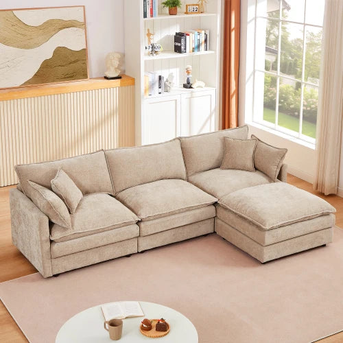 So Soft Cloud Sectional Sofa  3-Seater - 102" L Shaped Modular