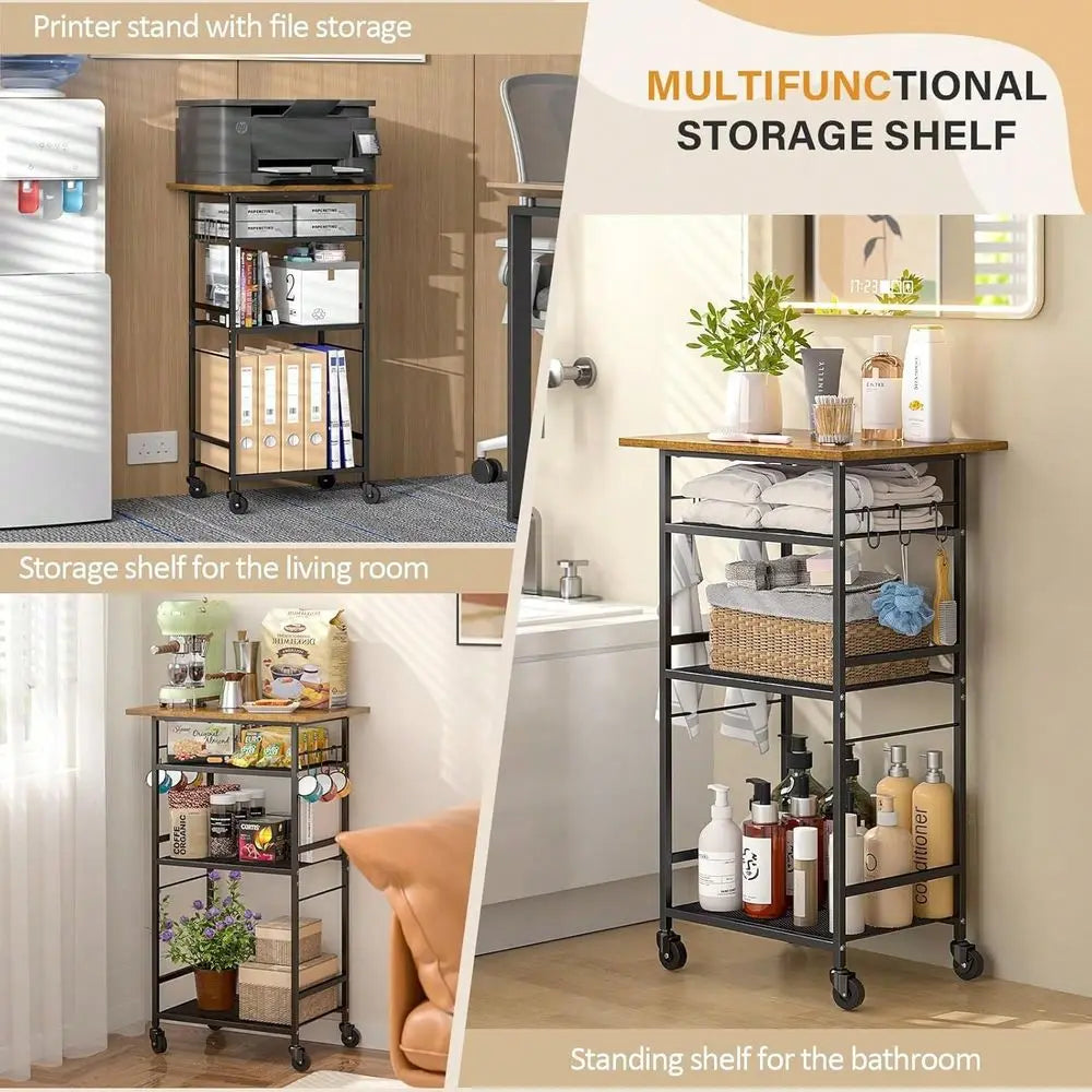 Kitchen Microwave Cart, 3 Tier Microwave Table Stand